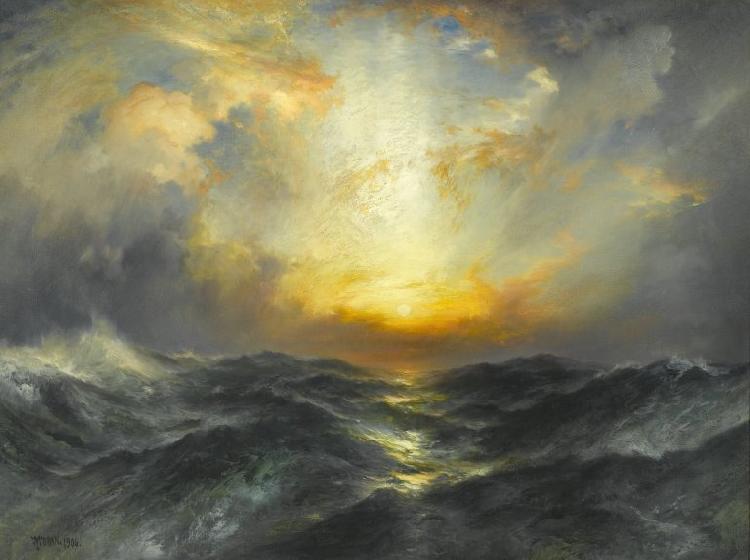 Thomas Moran Sunset at Sea Germany oil painting art